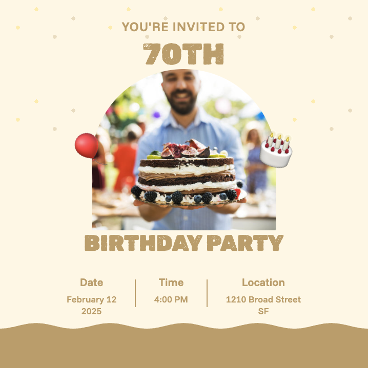Birthday flyer template hero image