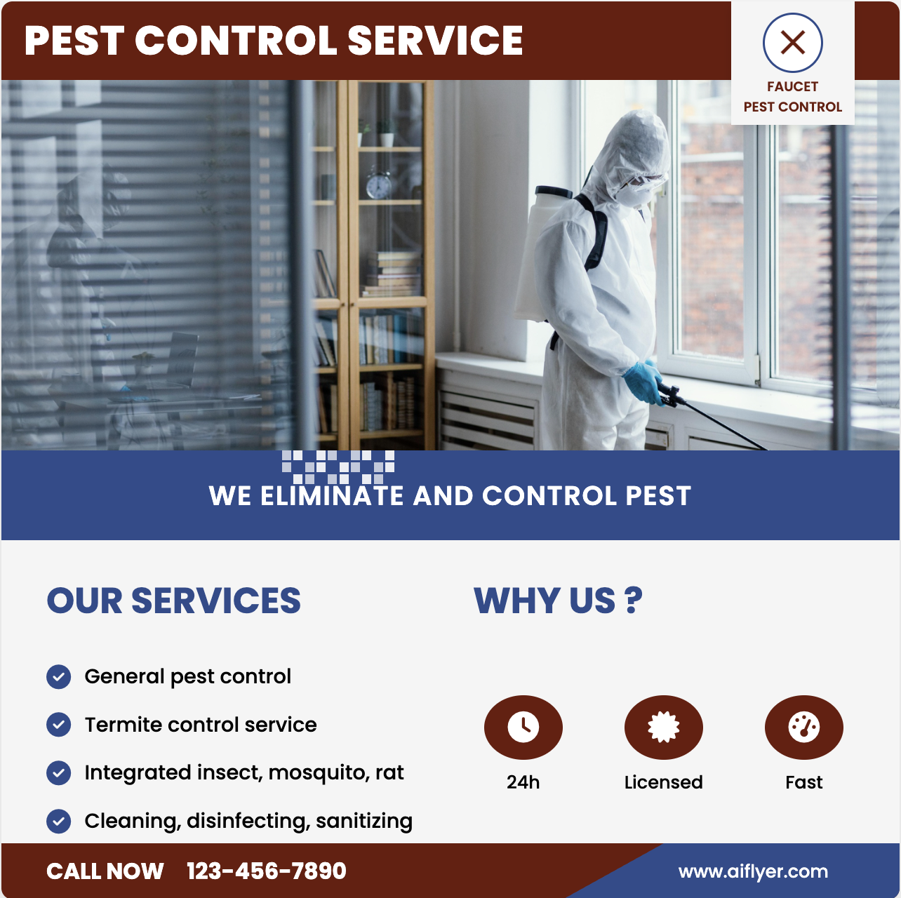 Pest control flyer template