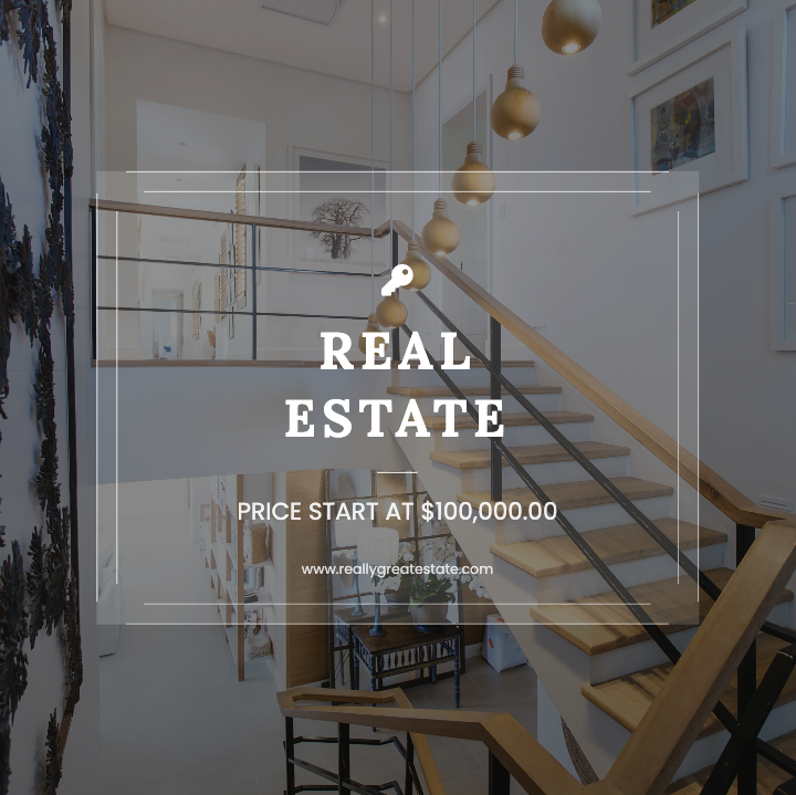 Property Listing flyer template example